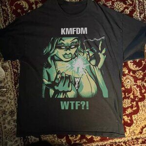 KMFDM Band Music Tour Graphic T-Shirt Vintage Industrial Rock Tee